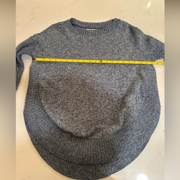 Sundance Valeria Women’s Sweater Small Round Hem Side Slit Vented Pullover Blue - Picture 9 of 10